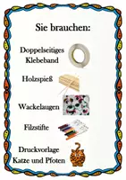 Vorschau - Mal- und Bastelvorlagen - Katze fängt Fische - Seite 2