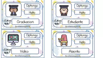Vista previa - Refuerzo / NEE / Materiales de apoyo - HIATOS Y DIPTONGOS - página 1