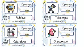 Vista previa - Refuerzo / NEE / Materiales de apoyo - HIATOS Y DIPTONGOS - página 2