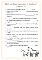 Vorschau - Arbeitsblätter - Since and for / Scotland / Worksheet - Deckblatt