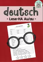 Vorschau - Arbeitsblätter - Lese-Hausaufgabe Au/au (passend zu TINTO) - Deckblatt