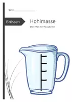 Vorschau - Arbeitsblätter - Hohlmasse - Deckblatt