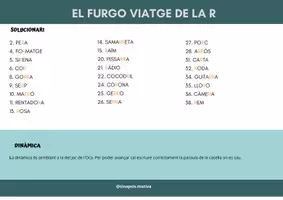 Vista previa - Juegos / Gamificación - EL CIRCUIT DE LA R (CAT) - página 1