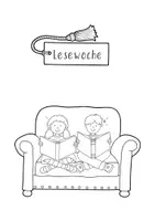 Vorschau - Mal- und Bastelvorlagen - Lesewoche - Elternbrief, Urkunde, Büchereiquiz, Lesezeichen - Seite 3