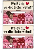 Vorschau - Mal- und Bastelvorlagen - Lesebegleitheft: Weißt du, wo die Liebe wohnt? (Klasse 1/2 - Valentinstag) - Seite 1