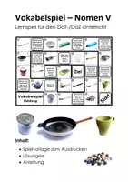 Vorschau - Spiele - Vokabelspiel-Materialpaket. Vokabelspiele für den DaF/DaZ-Unterricht. - Seite 1