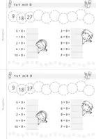 Vorschau - Arbeitsblätter - Miniheft 1x1 "9er Reihe" (Einmaleins) - Seite 3