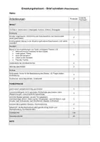 Vorschau - Test - Klassenarbeit +EWH, Brief schreiben, Flaschenpost - Seite 1
