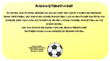 Vorschau - Spiele - Fabelfußball - kleines Spiel zur Wiederholung - Seite 2