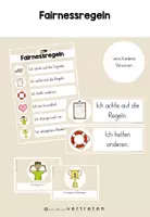 Vorschau - Poster - Fairnessregeln Sportunterricht - Deckblatt