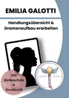 Vorschau - Stundenentwürfe - Emilia Galotti - Handlungsübersicht und Dramenaufbau - Deckblatt