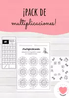 Vista previa - Unidades / Secuencias / Situaciones de Aprendizaje - PACK DE LAS MULTIPLICACIONES: FICHAS DIVERSAS - Portada