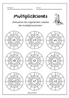Vista previa - Unidades / Secuencias / Situaciones de Aprendizaje - PACK DE LAS MULTIPLICACIONES: FICHAS DIVERSAS - página 1