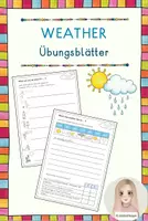 Vorschau - Arbeitsblätter - weather - Übungsblätter - Deckblatt