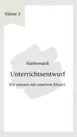 Vorschau - Stundenentwürfe - Unterrichtsentwurf_Wir messen mit unserem Körper - Deckblatt