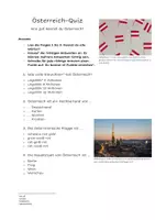 Vorschau - Quiz - Österreich Quiz_eduki - Deckblatt