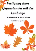 Vorschau - Arbeitsblätter - Materialpaket Fertigung eines Werkstücks - Deckblatt