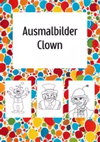 Vorschau - Mal- und Bastelvorlagen - Ausmalbilder Clown - Deckblatt