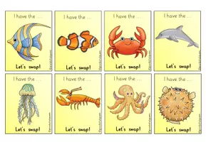 Vorschau - Spiele - Wortschatzspiel Let´s swap "Under the sea" - Seite 3