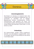 Vorschau - Unterrichtsreihen - Deutsch - Domino - Farben - Legematerial - Seite 1