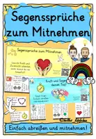Vorschau - Stundenentwürfe - Segenssprüche zum Mitnehmen FREEBIE - Deckblatt