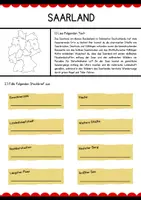 Vorschau - Arbeitsblätter - Bundesländer - Saarland (Arbeitsblatt + Lösung) - Deckblatt