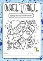 Vorschau - Arbeitsblätter - Weltall Aktivitätenheft 🚀🌌 - Deckblatt