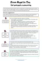 Vista previa - Hojas de trabajo - From Head to Toe - Cut and paste sequencing - página 2