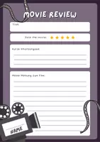 Vorschau - Arbeitsblätter - Movie Review Film Die Welle / allgemein - Deckblatt