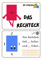 Vorschau - Arbeitsblätter - Formenheft Rechteck 🔷📚 - Deckblatt