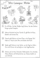Vorschau - Arbeitsblätter - Mini-Lesespur: Winter (Klasse 2/3) - Seite 3