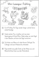 Vorschau - Arbeitsblätter - Mini-Lesespur: Frühling (Klasse 2/3) - Seite 3