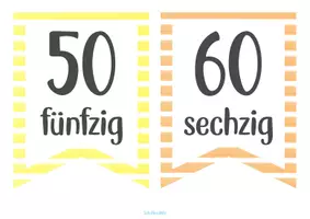 Vorschau - Poster - Zehnerzahlen als Wimpelkette - Plakate im Zahlenraum bis 100 - Seite 3