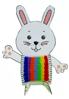 Vorschau - Mal- und Bastelvorlagen - Basteln im Frühling: 3D Hase oder 3D Küken weben (Deko für Ostern) - Seite 2