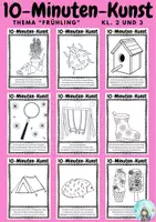 Vorschau - Arbeitsblätter - 10-Minuten-Kunst Frühling (Klassen 2 und 3) - Deckblatt