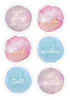 Vorschau - Bildkarten - Affirmationen für das Klassenzimmer Aquarell-Look - Seite 3