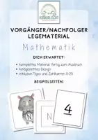 Vorschau - Fördermaterial/Inklusion - Tiere - Vorgänger Nachfolger-2 - Deckblatt