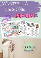 Vorschau - Arbeitsblätter - Pop Art Sekundarstufe - Würfel und designe - nach Warhol & Britto - Deckblatt