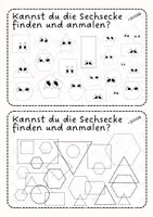 Vorschau - Arbeitsblätter - Formenheft Sechseck (Hexagon) 🔶📚 - Seite 2
