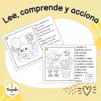 Vista previa - Hojas de trabajo - Lee, comprende y acciona - Portada