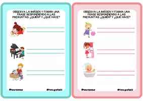 Vista previa - Hojas de trabajo - TARJETARIO MORFOSINTAXIS - página 3