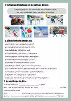 Vorschau - Arbeitsblätter - Winterwortschatz: Deutschunterricht (DaZ/DaF) - Deckblatt