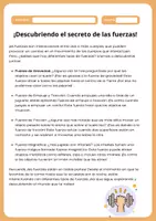Vista previa - Hojas de trabajo - Comprensión lectora sobre las fuerzas - Portada