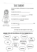 Vorschau - Arbeitsblätter - Satzgliedertraining mit den Superhelden - Susi Subjekt - Seite 3