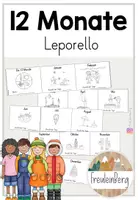 Vorschau - Arbeitsblätter - Die 12 Monate - Leporello - Deckblatt