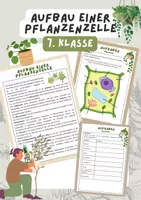 Vorschau - Arbeitsblätter - Aufbau einer Pflanzenzelle | Unterrichtsreihe Ökosystem Wald - Deckblatt