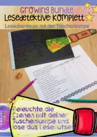 Vorschau - Spiele - Deutsch: Lesedetektive Bundle zur Förderung der Lesemotivation #edukichristmas - Deckblatt