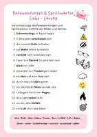 Vorschau - Arbeitsblätter - Redewendungen und Sprichwörter - Liebe - Seite 1