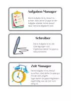 Vorschau - Aufgabenkarten - Rollenkarten für Gruppenarbeit - Deckblatt