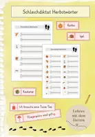 Vorschau - Arbeitsblätter - Schleichdiktat Herbstwörter Klasse 1/2 - Deckblatt